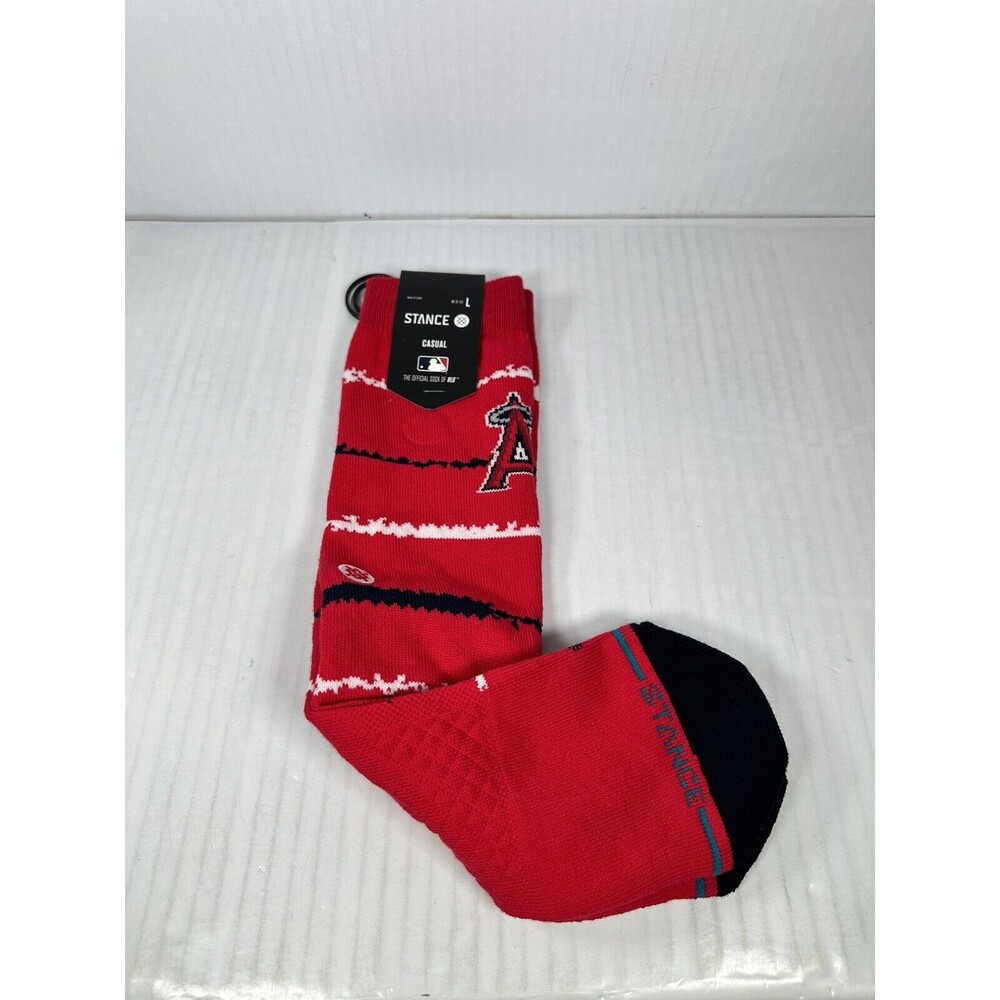 Stance MLB Los Angeles Angels Chalk Crew Socks Men’s L 9-13 NEW